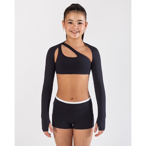Energetiks Zara Shrug; Black; Child Small