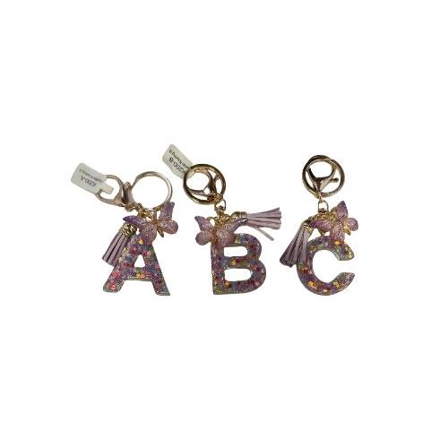 Butterfly sparkle keyring Y
