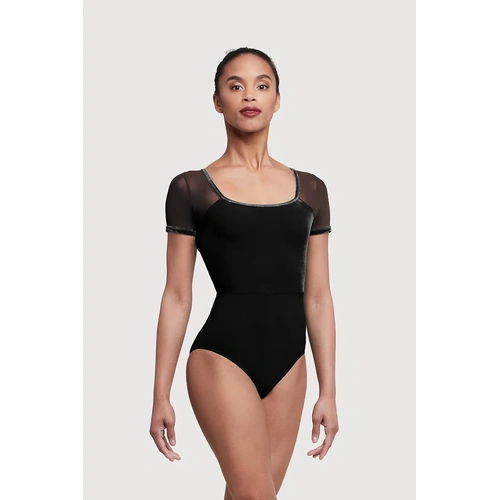 Bloch Anna Womens Cap Sleeve Leotard; Black; Adult Petite