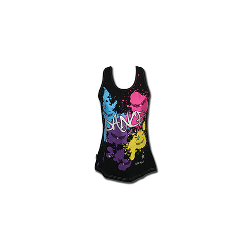 Mad Ally Black Splatter Singlet Child 4