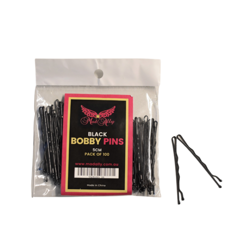 Mad Ally Bobby Pins Black