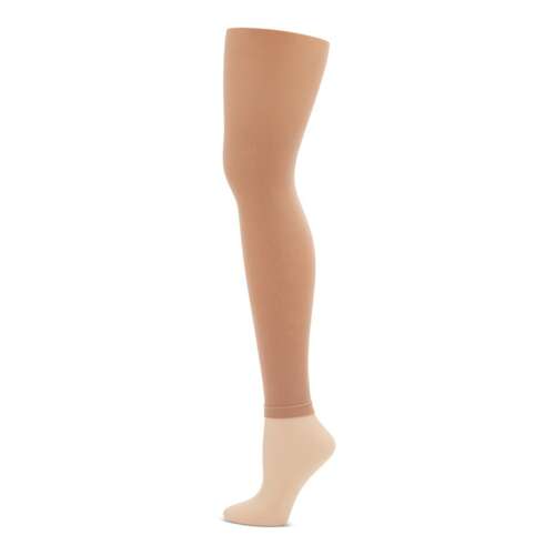 Capezio Hold & Stretch Footless Tights Adult Small; Light Suntan