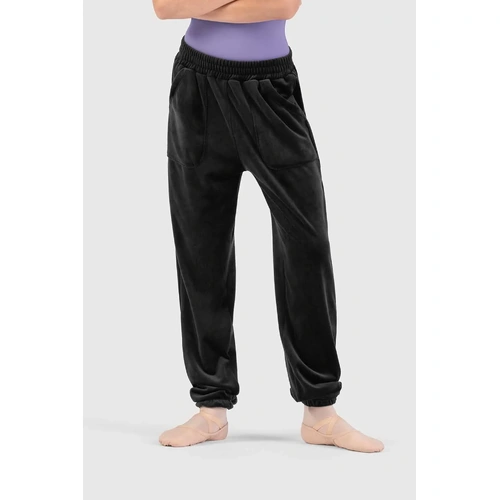 Bloch Nicole Girls Velvet Sweatpant; Black; Girls 8