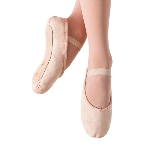 L-RUN Girls Ballet Shoes Womens Dance Shoes Flat Dancing Slipper Canvas Vamp Leather Sole 