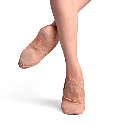 Bloch Perfectus Canvas Split Sole Ballet Flat Adult 7.5; Width C; Pink