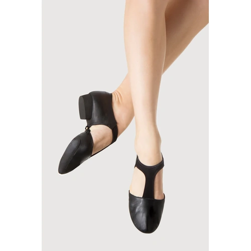 Bloch Elastosplit Grecian Womens Jazz Shoe; Black; Adult 4