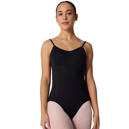 Capezio Studio Collection V Neck Camisole Leotard; Black; Adult X- Small