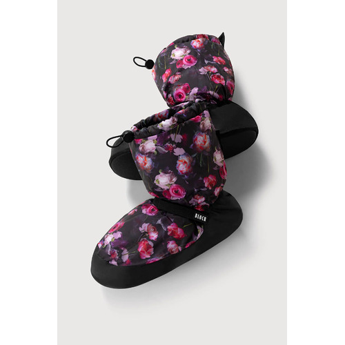 Bloch Floral Print Warm Up Booties Adult X- Small