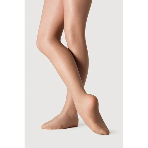 Bloch Shimmer Footed Girls Tights; Child Small; Tan