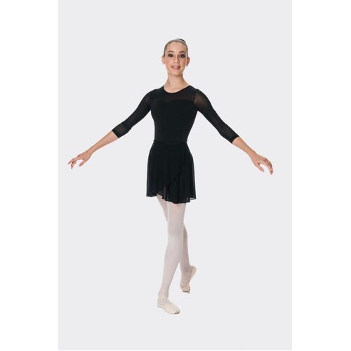 Studio 7 Grace Mesh Skirt Adult Small; Black