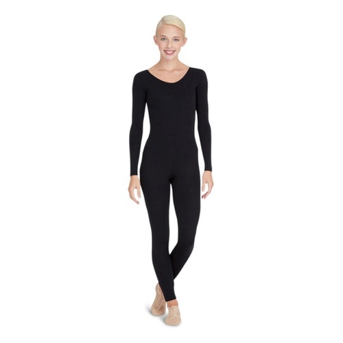 Capezio Long Sleeve Unitard Adult Small; Black