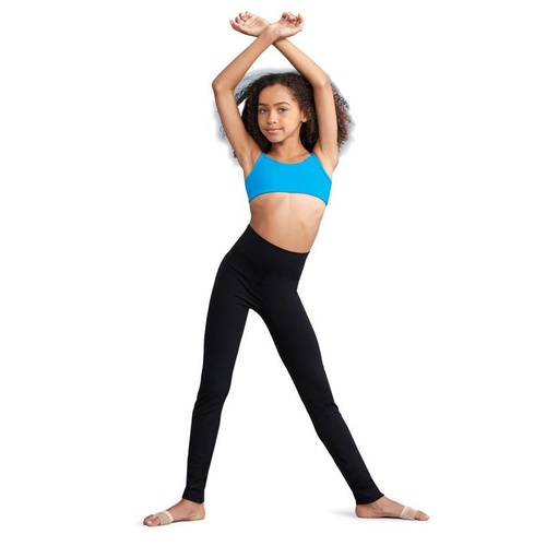 Capezio Active High Waisted Leggings Child Medium; Black