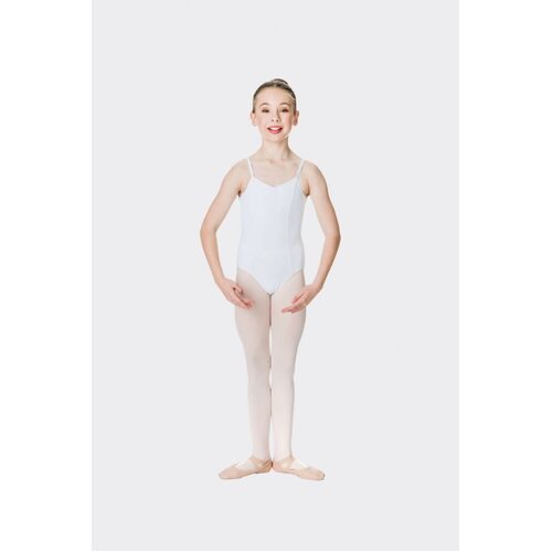 Studio 7 Premium Camisole Strap Leotard Child Medium; White
