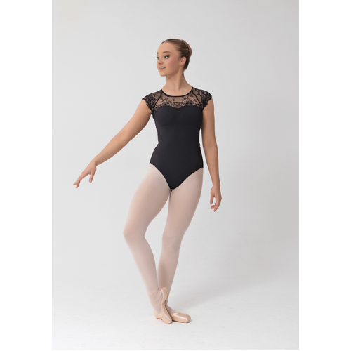 Studio 7 Leah Leotard; Black; Child Small