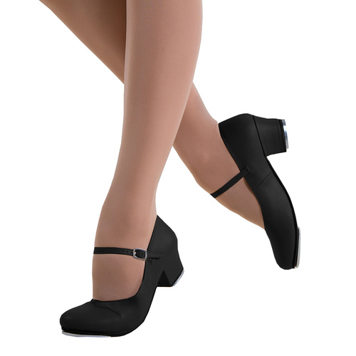 Energetiks Tap Shoe Cuban Heel Adult 6; Black