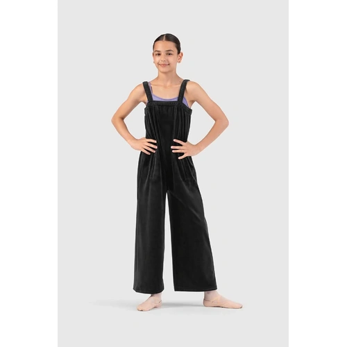 Bloch Susan Girls Velvet Long Gumbie; Black; Girls 6
