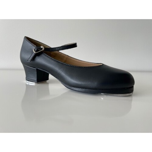Slick Dancewear High Heel Pro Buckle Tap Shoe Adult 8; Black