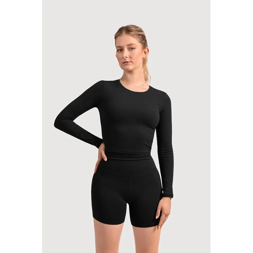 Bloch BLOCHeverhold Long Sleeve; Black; Adult XX- Small
