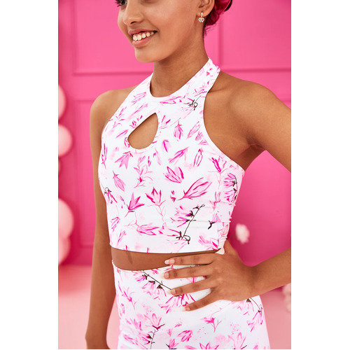 Claudia Dean Key Crop Pink Collection Adult X- Small; Pinkbelle