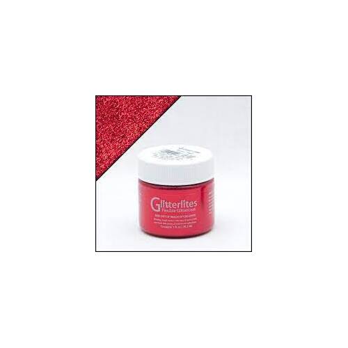 Glitter Shoe Paint; Ruby Red