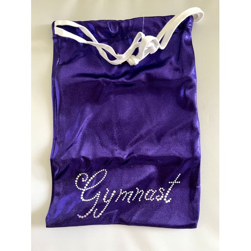 Sylvia P Purple Mystique Gymnast Drawstring Bag