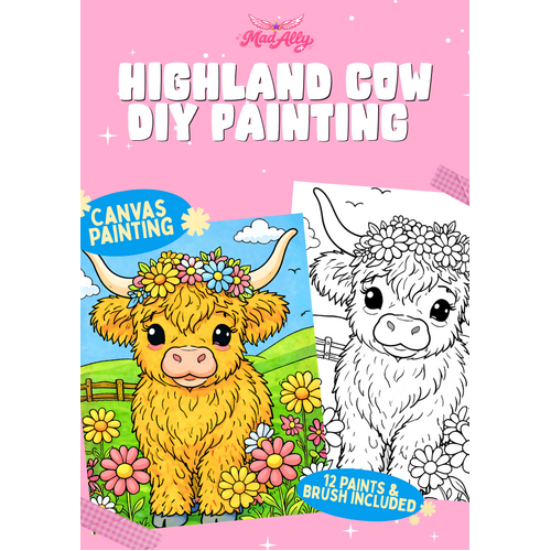 Highland Cow DIY Painting Calf