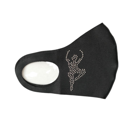 Mad Ally Adult Face Mask Ballerina; Black