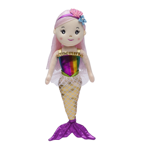 Mad Ally Marina Mermaid Doll; Gold Tail