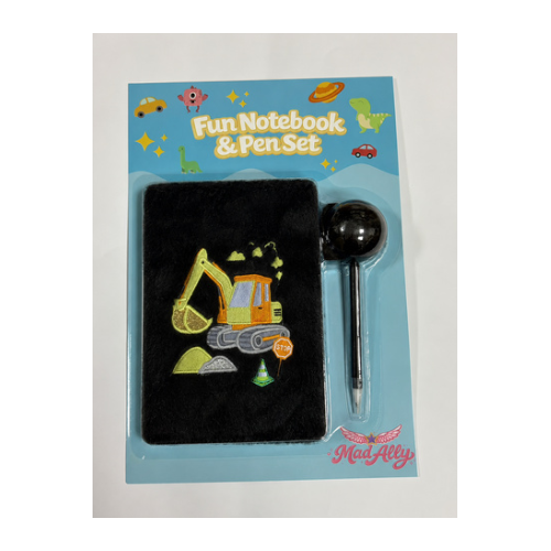 Mad Ally Fluffy Notebook - Excavator