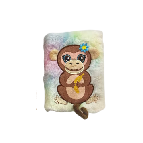 Mad Ally Fluffy Notebook - Monkey