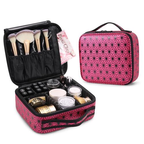Mad Ally Small Make Up Case; Pink Pattern