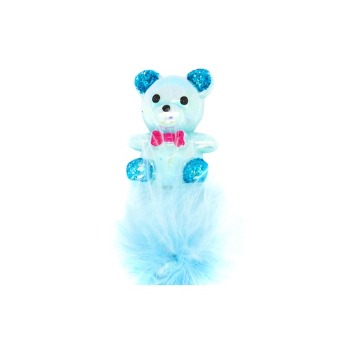 Mad Ally Teddy Bear Fluffy Pen; Blue
